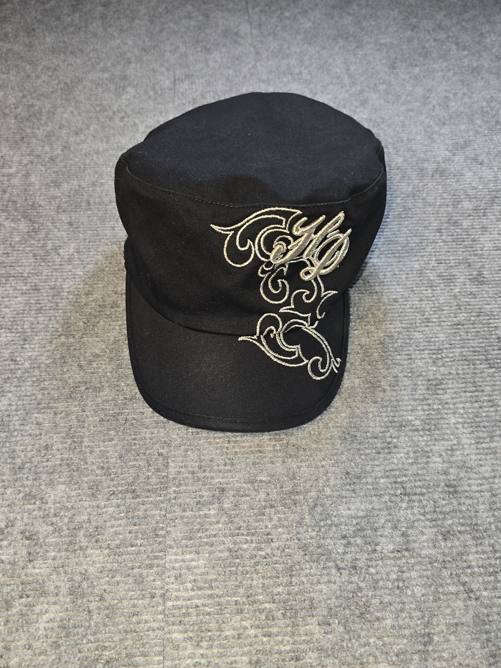 Harley-Davidson Women’s Black Cadet Military Cap Gold Embroidery One Size